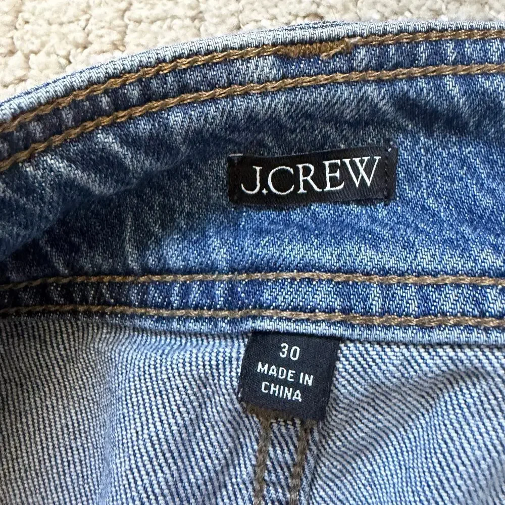 J Crew Slim-Wide Jean With Stacked Buttons Size 30 Ankle High-rise